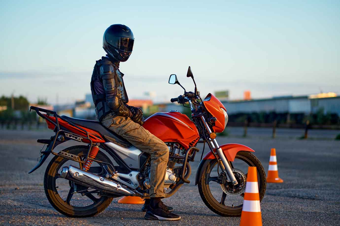 Fahren mit Motorrad muss gelernt sein